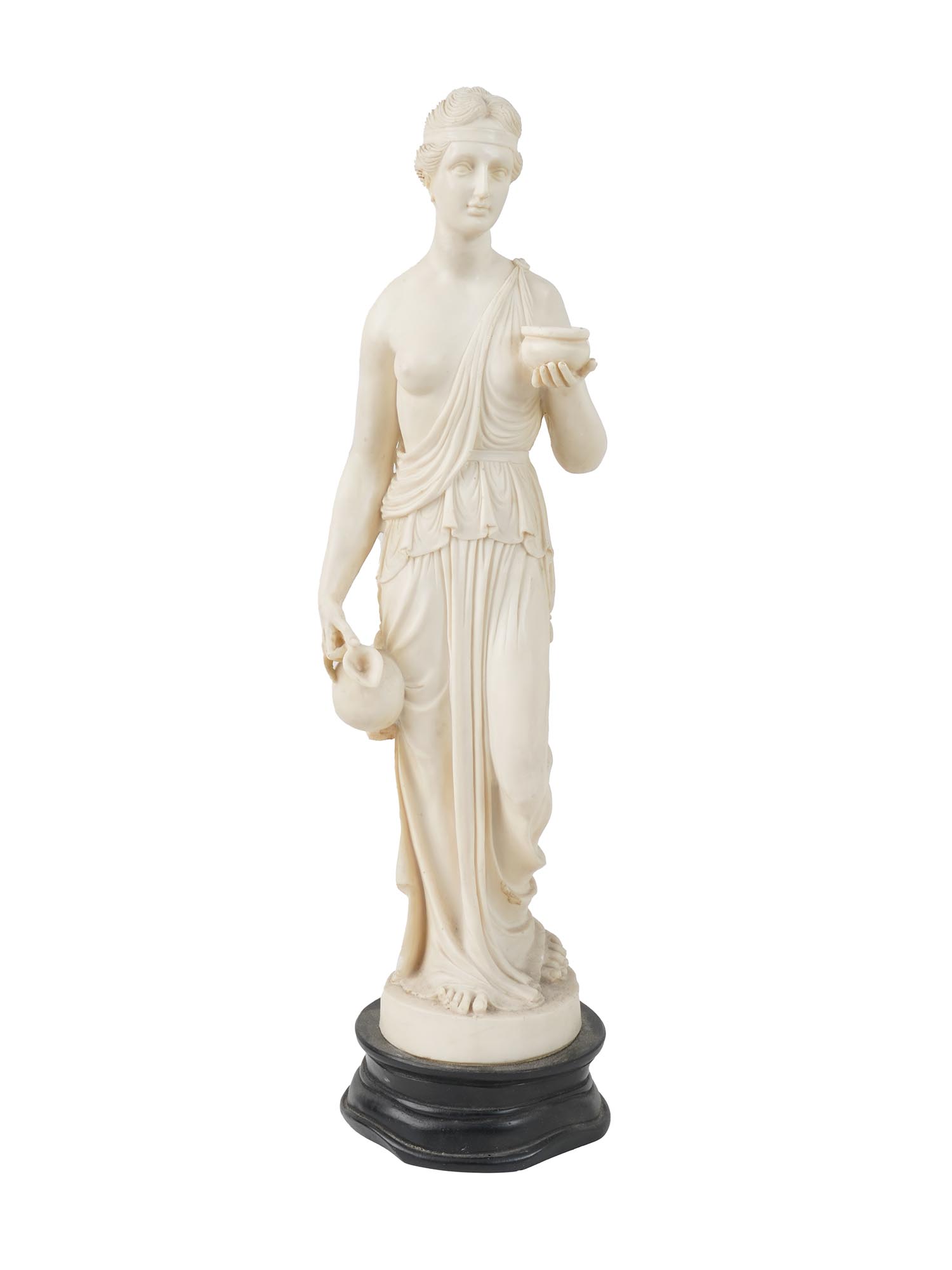 VINTAGE COMPOSITE STATUE HEBE IN NEOCLASSIC STYLE PIC-1